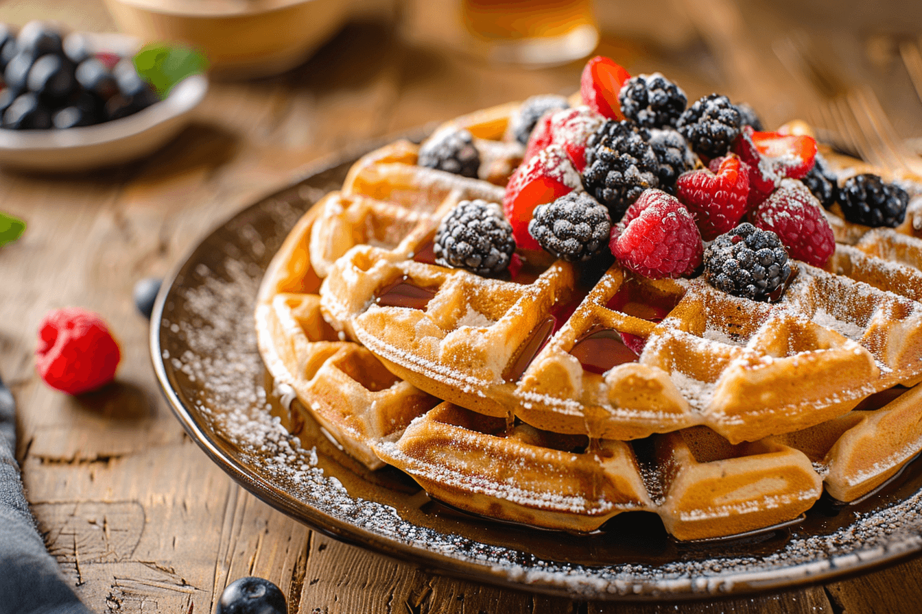 Belgische Waffeln – fertig angerichtet