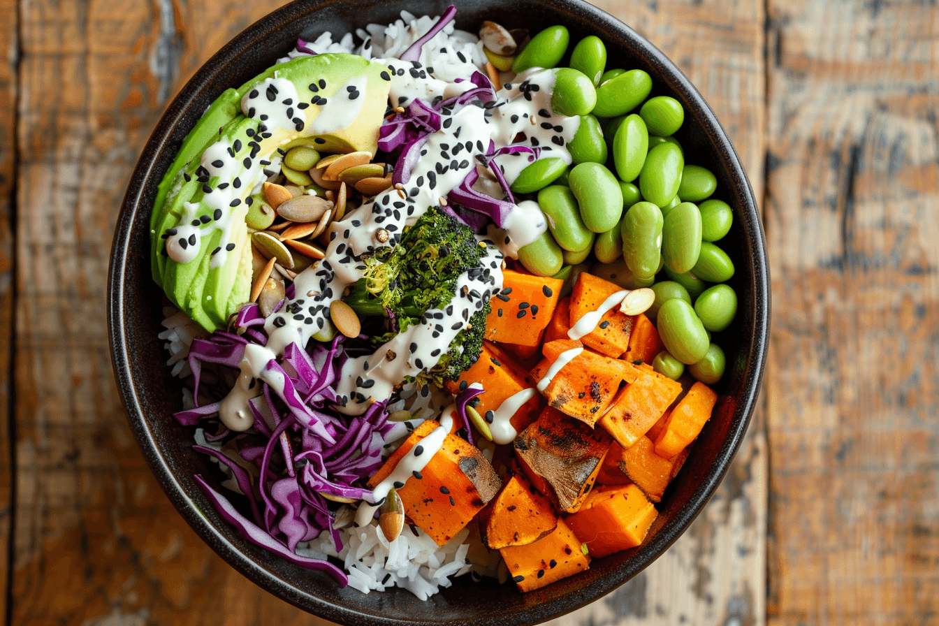 Buddha Bowl – fertig angerichtet