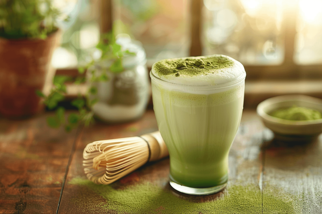 Matcha Latte – fertig angerichtet
