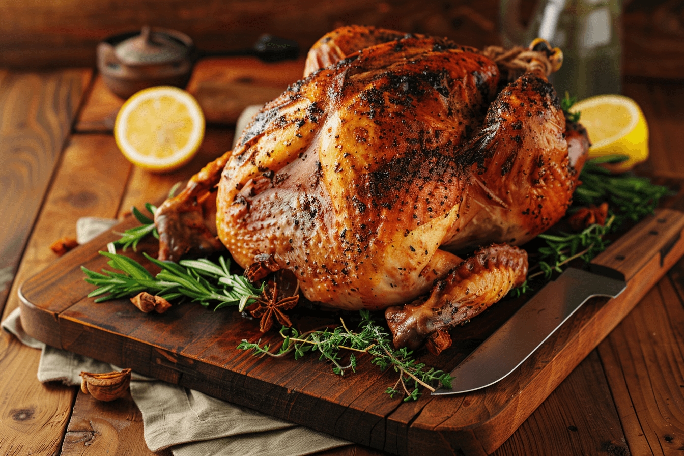 Thanksgiving-Truthahn – fertig angerichtet