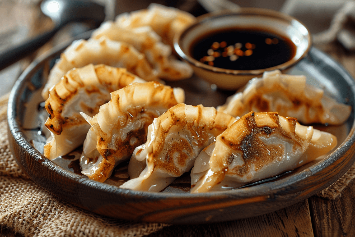 Jiaozi zum Neujahrsfest – fertig angerichtet