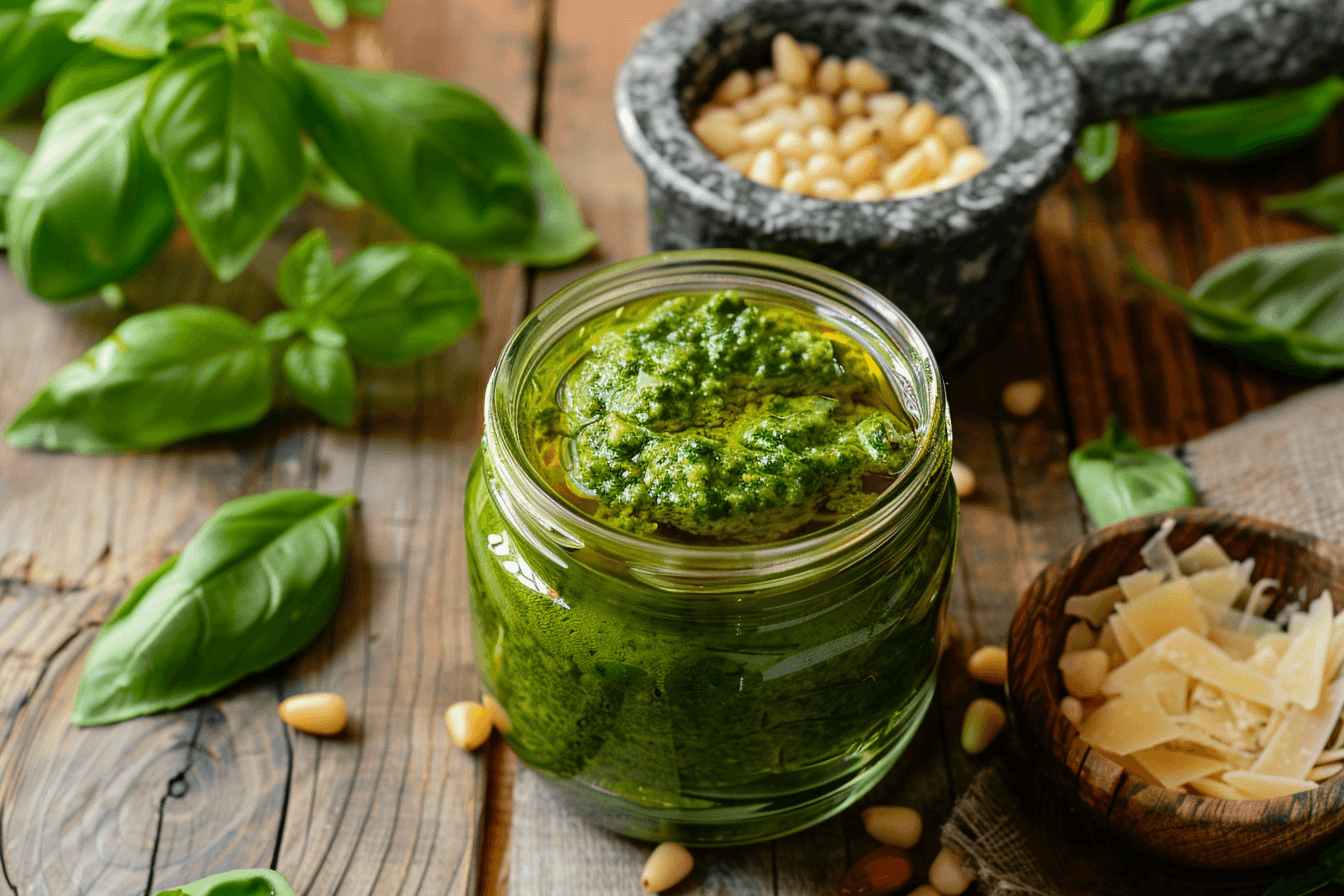 Pesto selber machen – aus allem, was da ist – fertig angerichtet