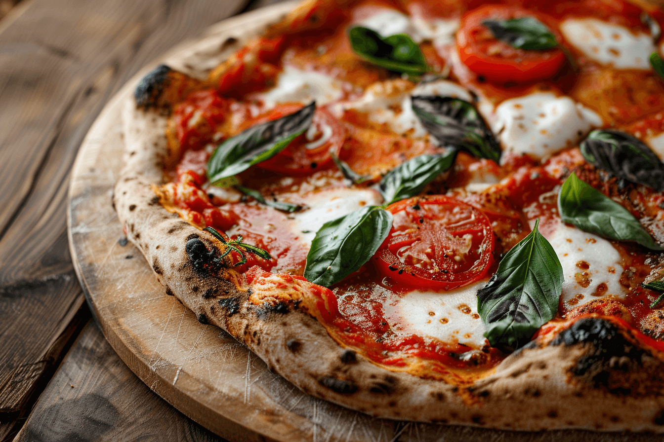 Pizzateig selber machen (24 h kalt geführt) – fertig angerichtet