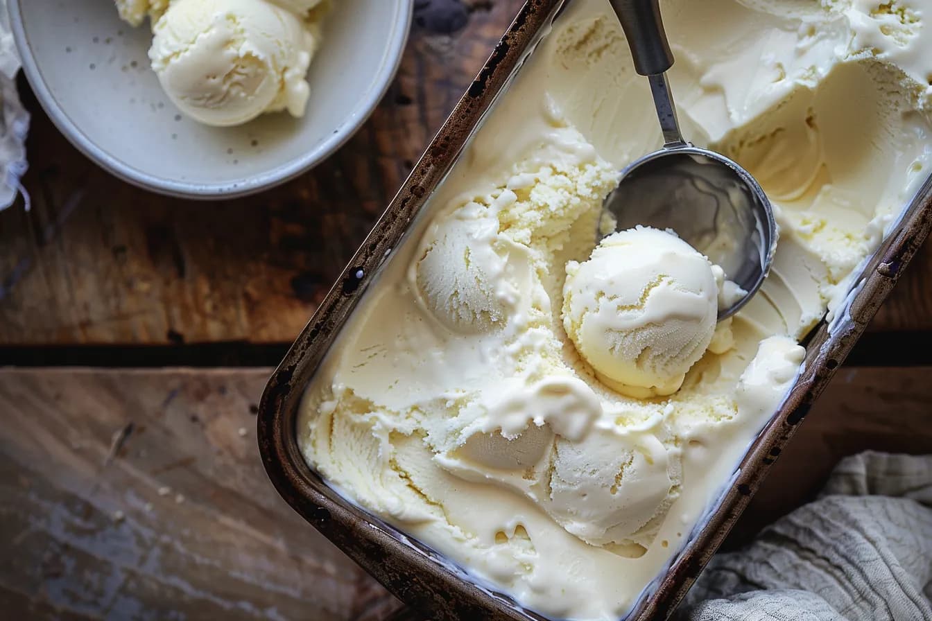 Eis ohne Eismaschine – fertig angerichtet
