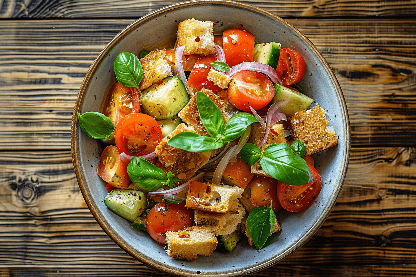 Panzanella – fertig angerichtet