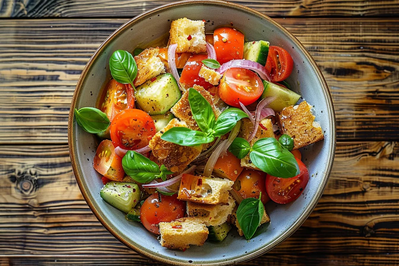 Panzanella – fertig angerichtet