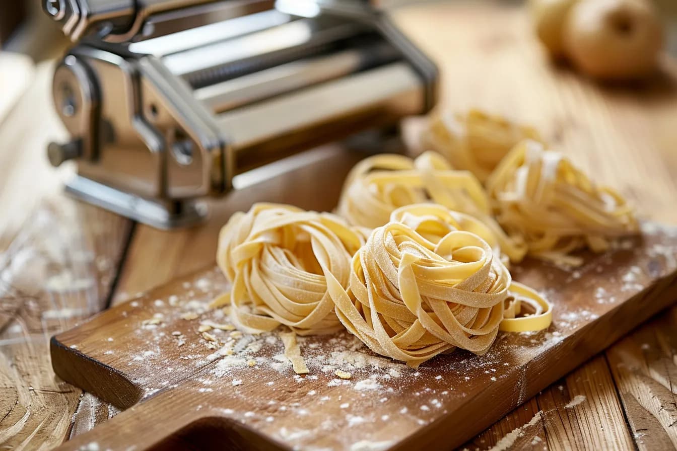 Glutenfreie Pasta selbst gemacht – fertig angerichtet