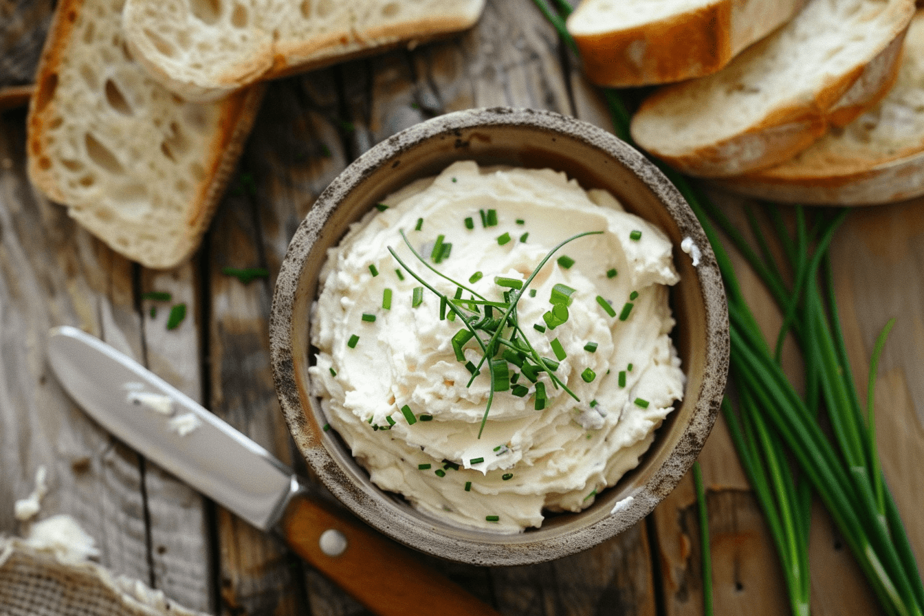 Veganer Cashew-Käse – fertig angerichtet