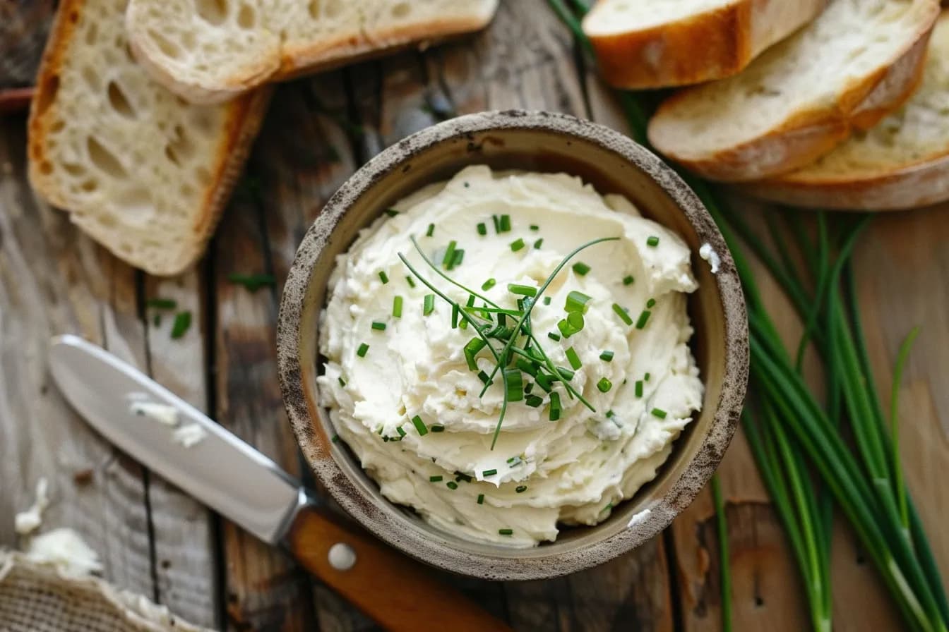 Veganer Cashew-Käse – fertig angerichtet