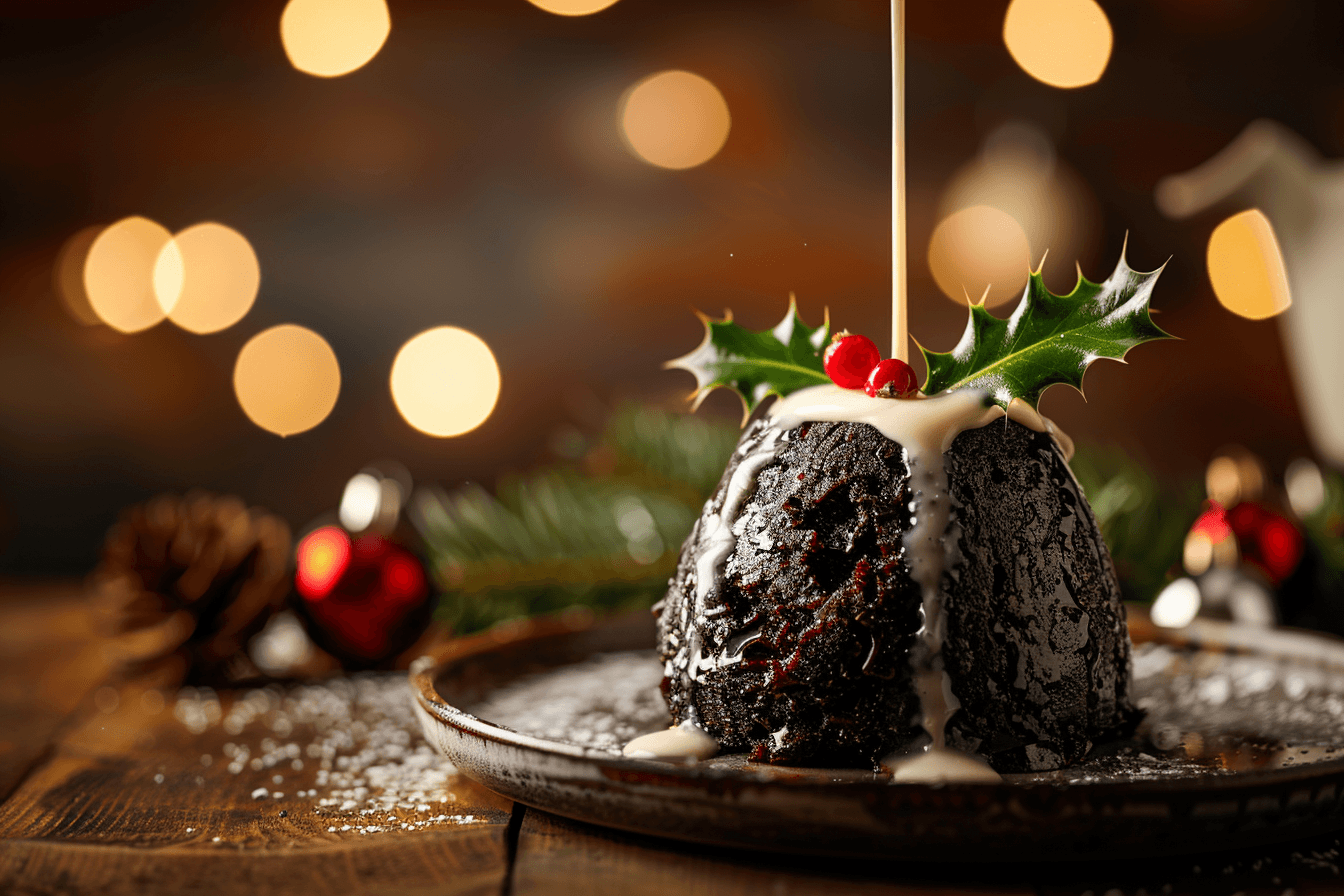 Christmas Pudding – fertig angerichtet
