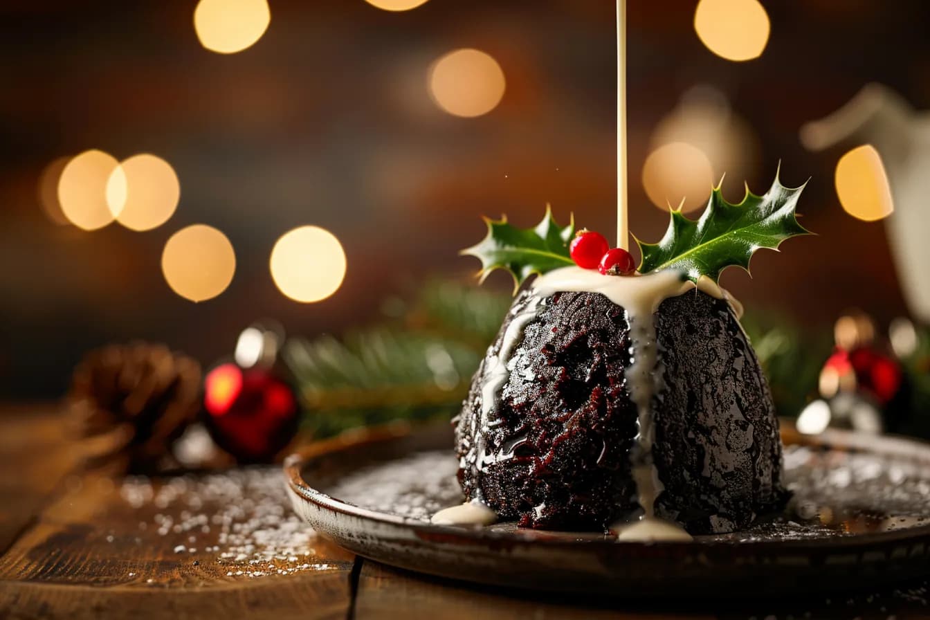 Christmas Pudding – fertig angerichtet