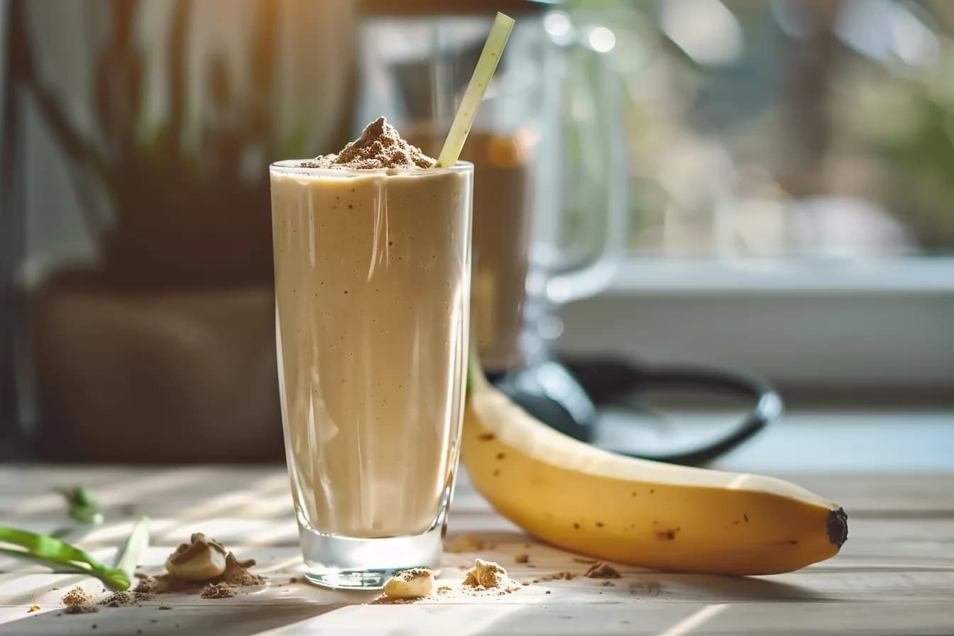 Proteinshake selber machen – fertig angerichtet