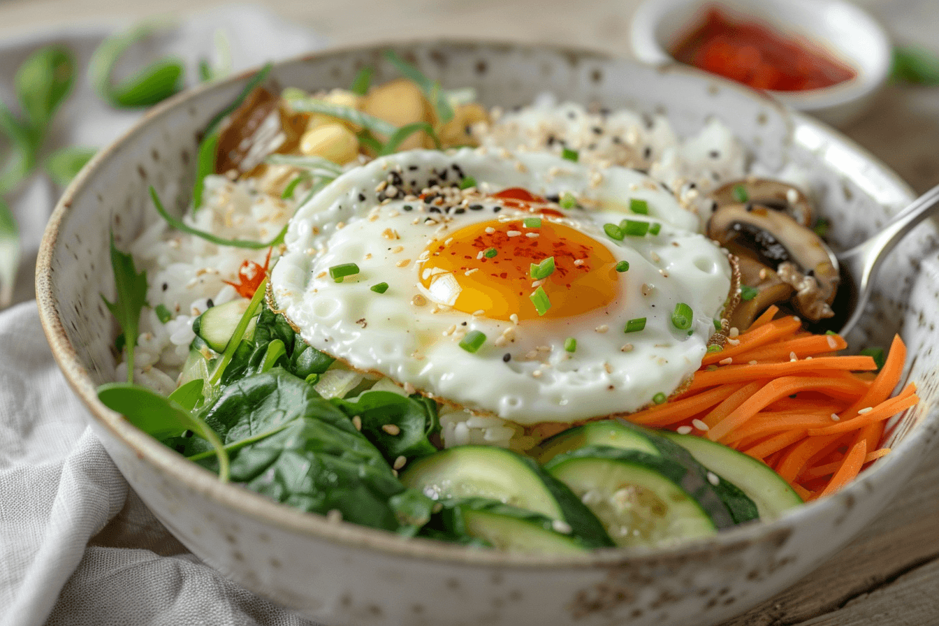 Bibimbap – fertig angerichtet