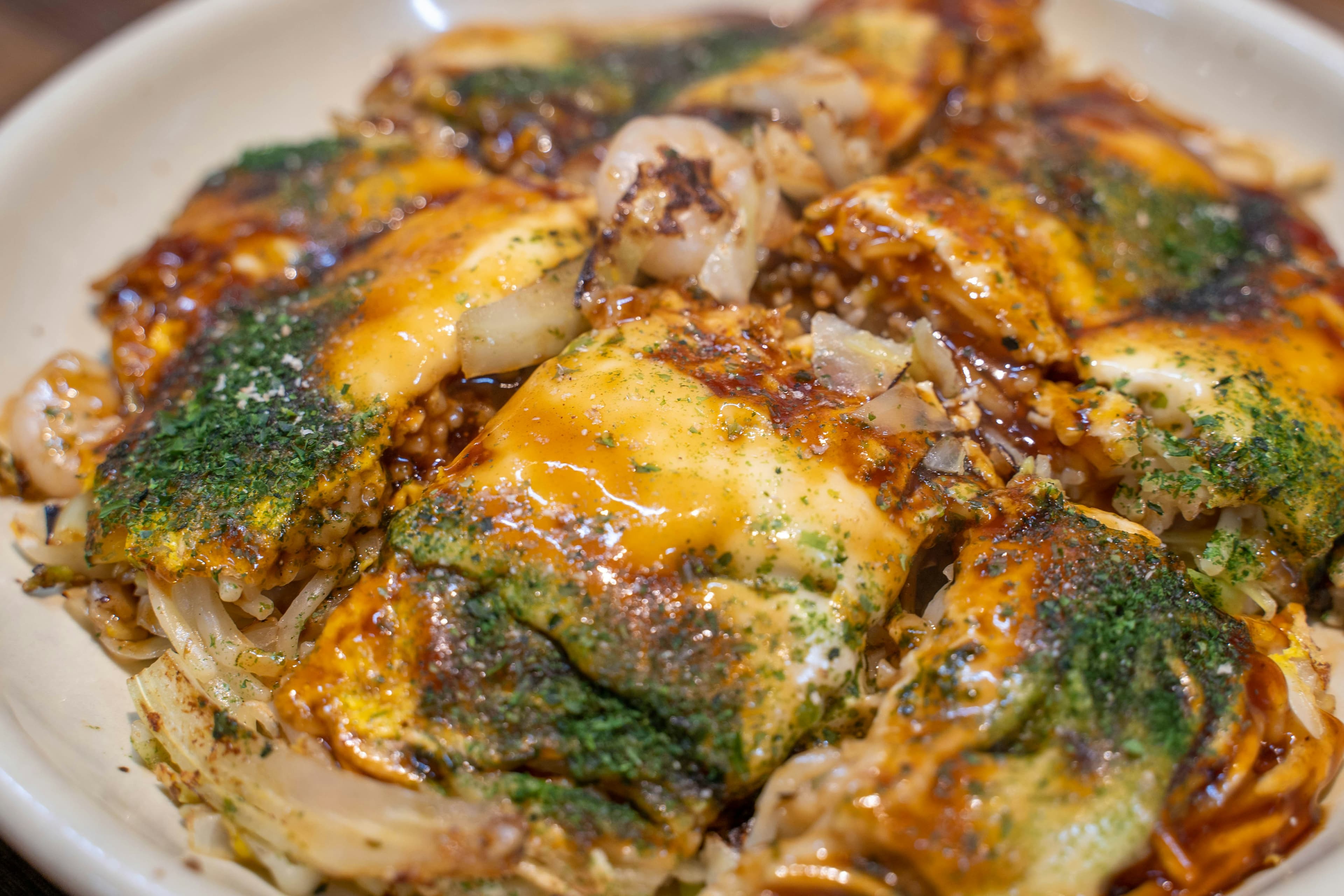 Okonomiyaki – fertig angerichtet