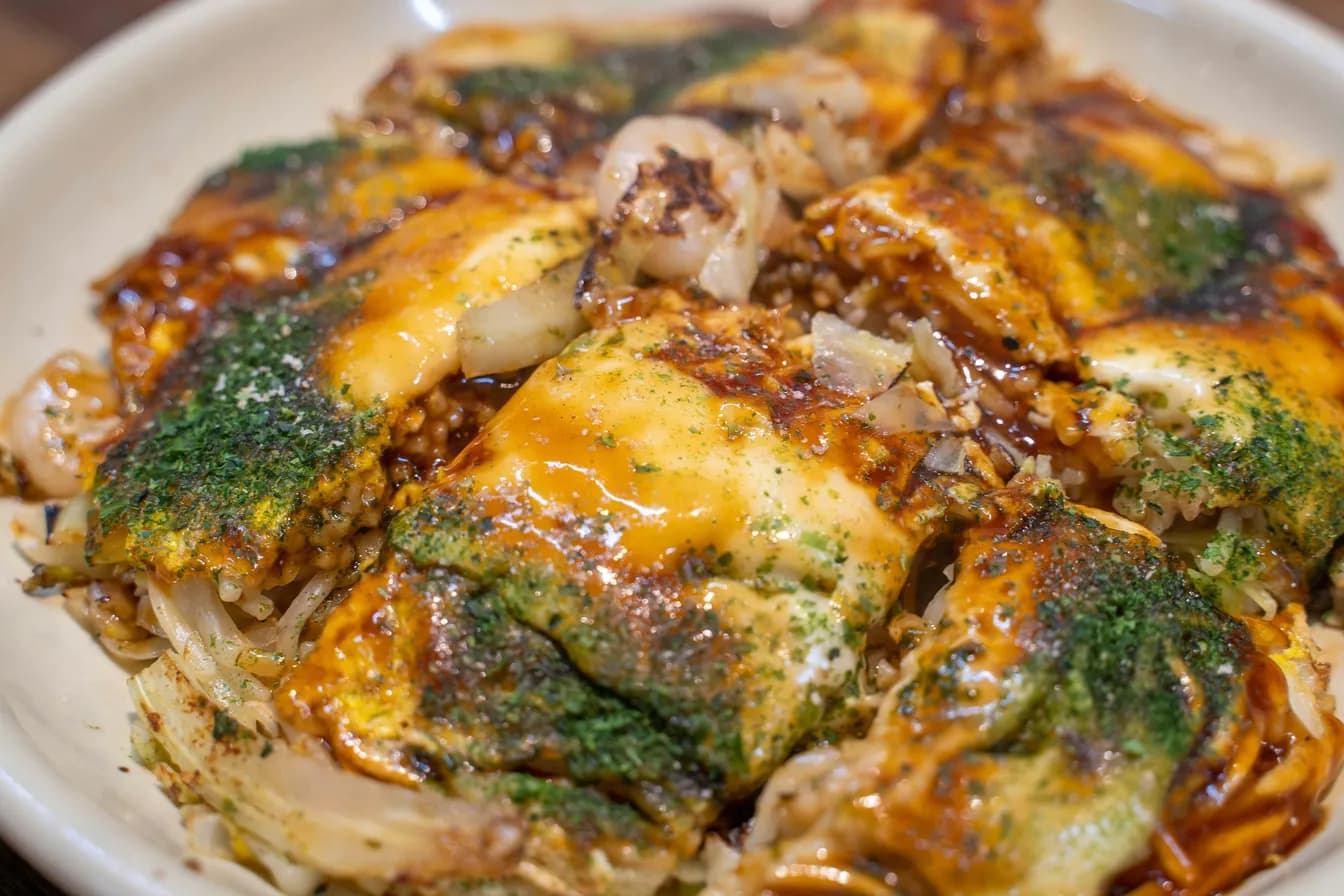 Okonomiyaki – fertig angerichtet
