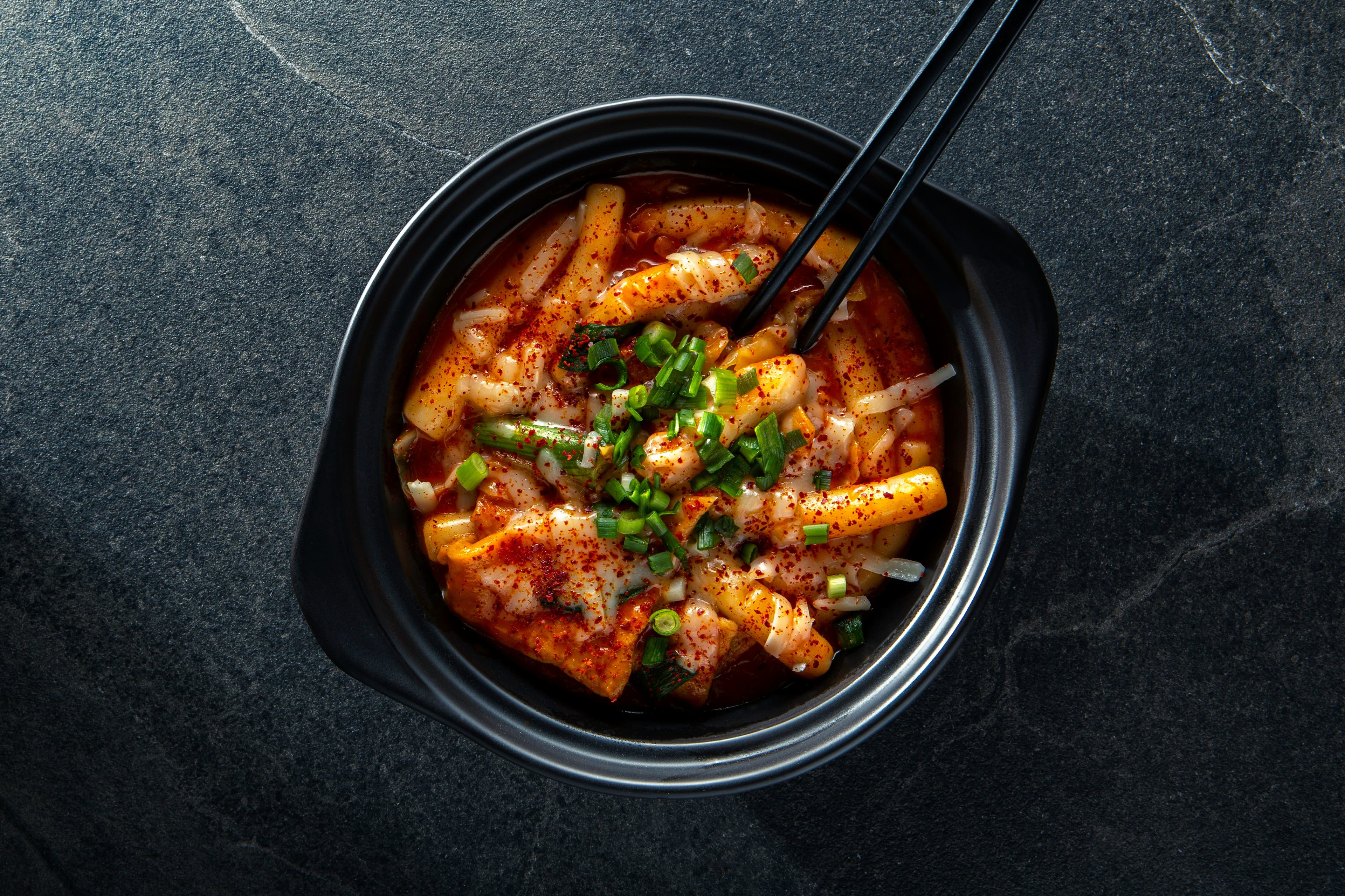 Tteokbokki – fertig angerichtet
