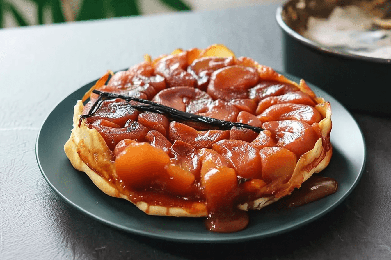 Tarte Tatin – fertig angerichtet