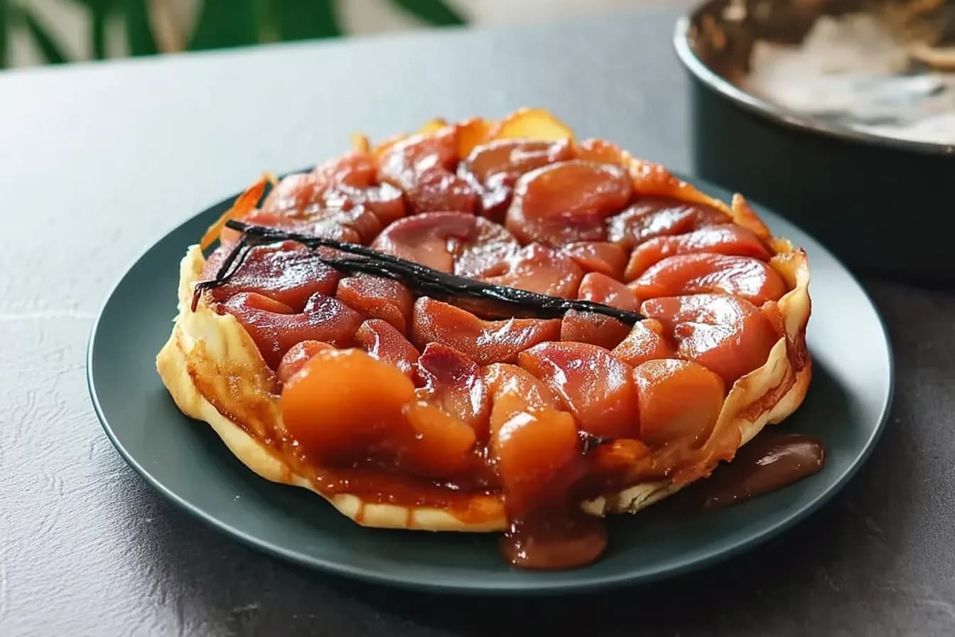 Tarte Tatin – fertig angerichtet