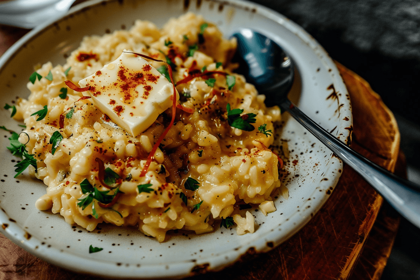Risotto alla Milanese – fertig angerichtet