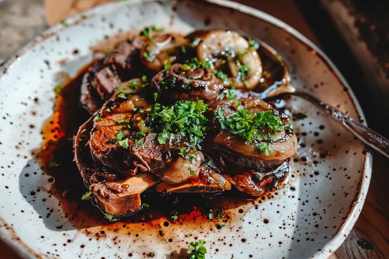 Ossobuco alla Milanese – fertig angerichtet