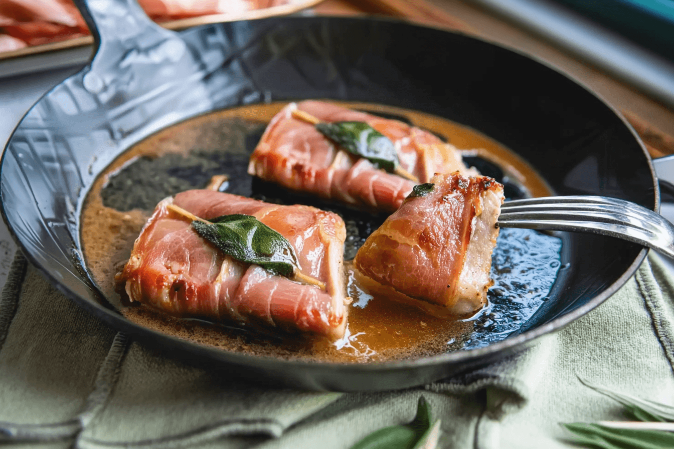 Saltimbocca alla Romana – fertig angerichtet