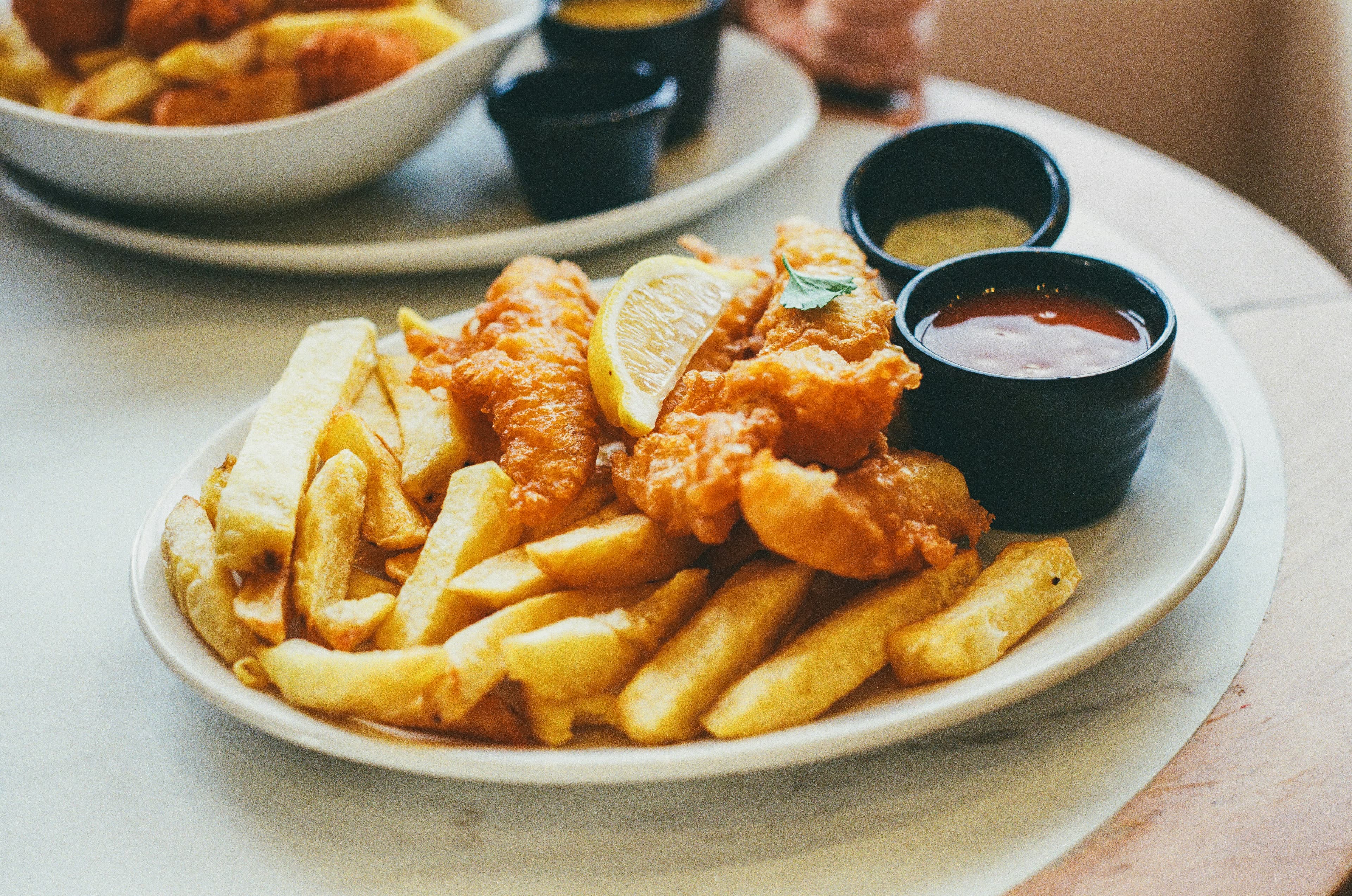 Fish and Chips – fertig angerichtet