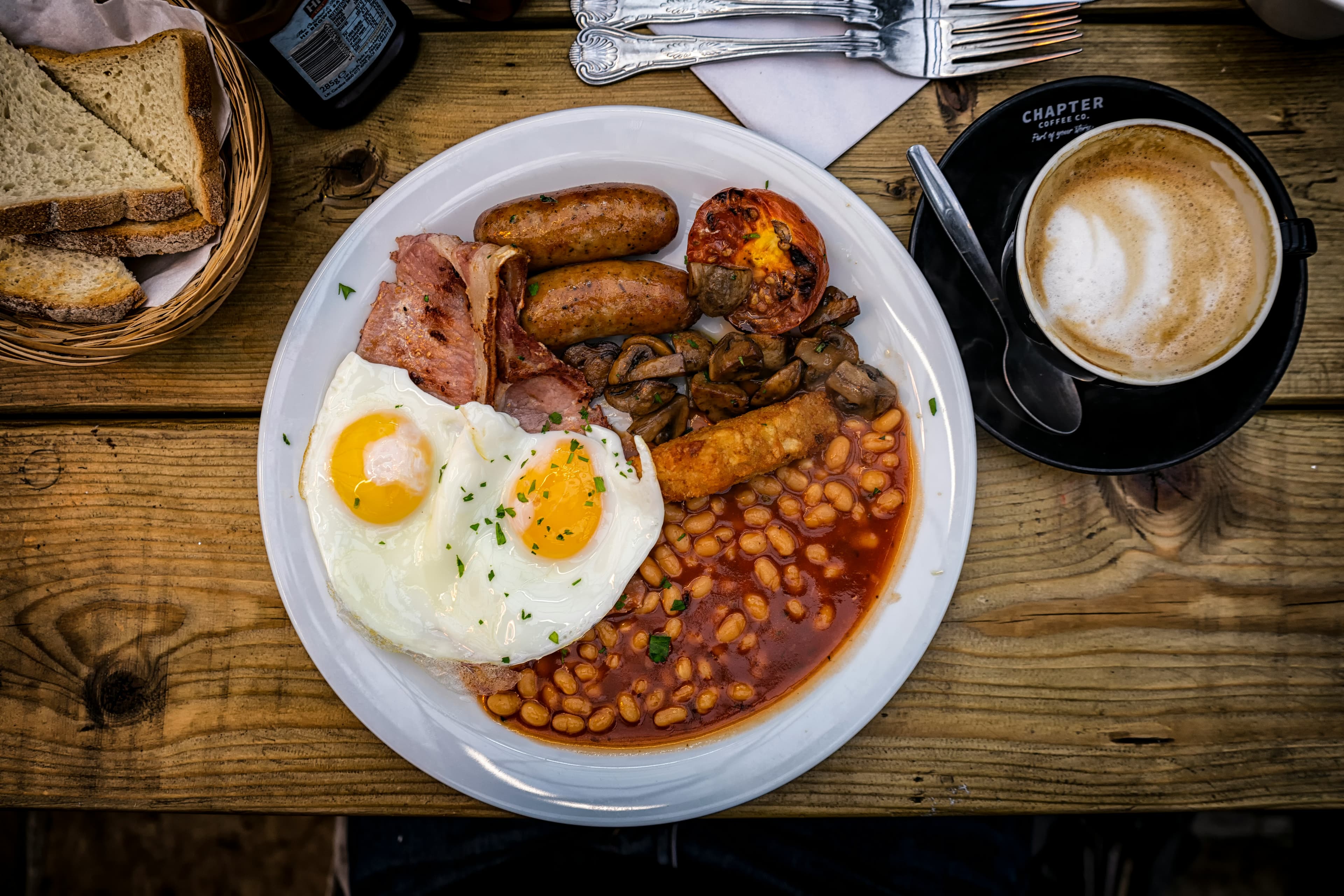 Full English Breakfast – fertig angerichtet