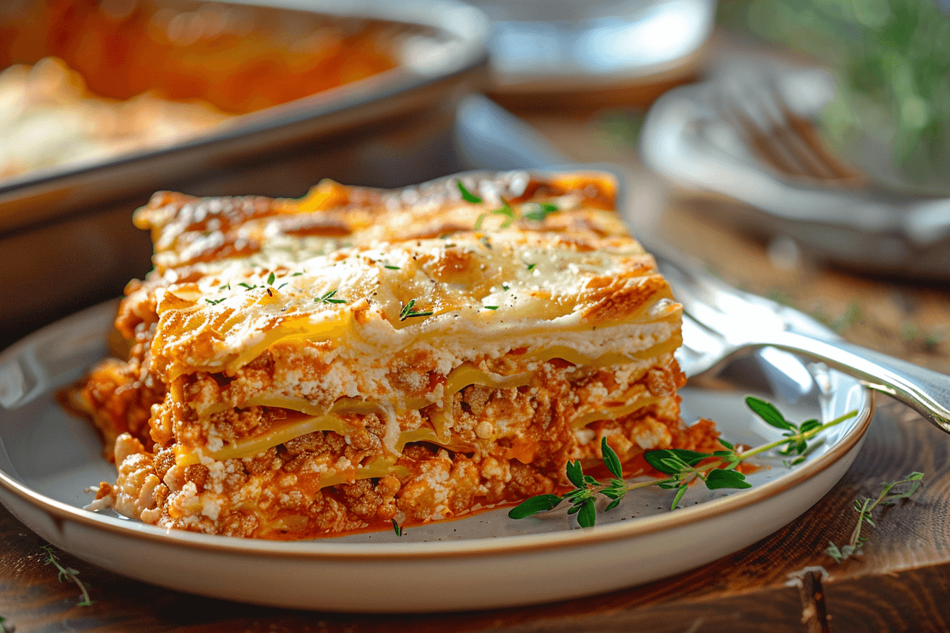 Lasagne al Forno – fertig angerichtet
