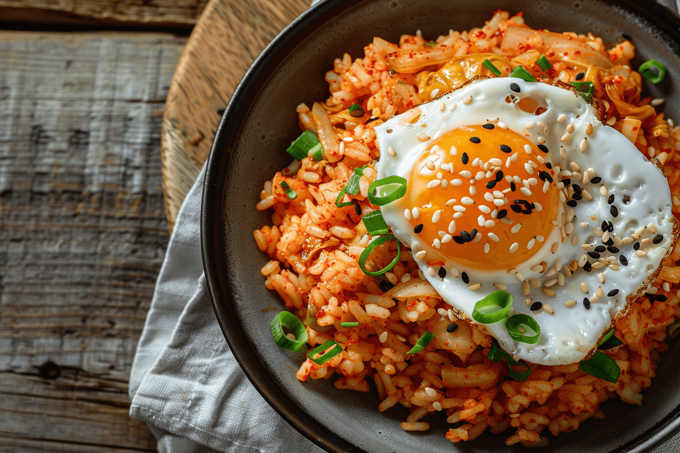 Kimchi Fried Rice – fertig angerichtet