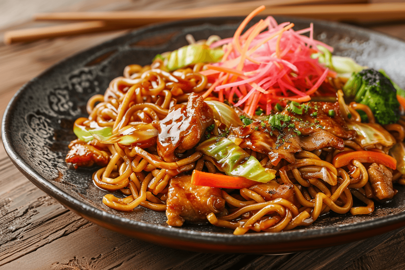 Yakisoba – fertig angerichtet