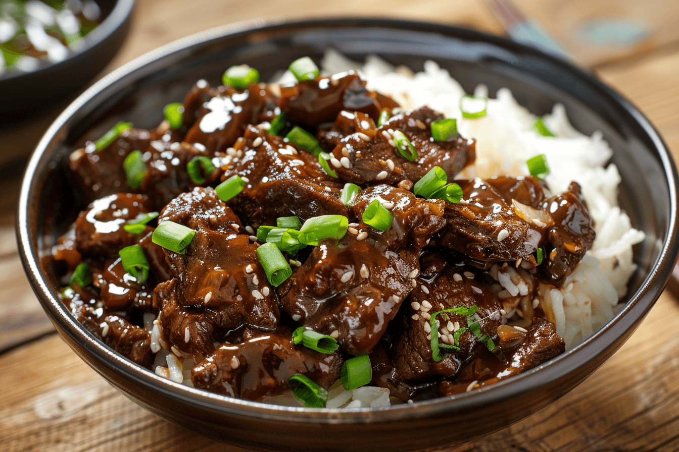 Mongolian Beef – fertig angerichtet