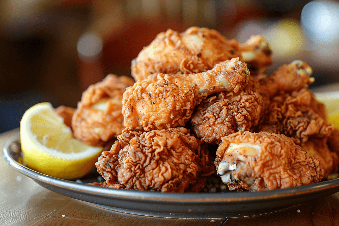 Buttermilk Fried Chicken – fertig angerichtet
