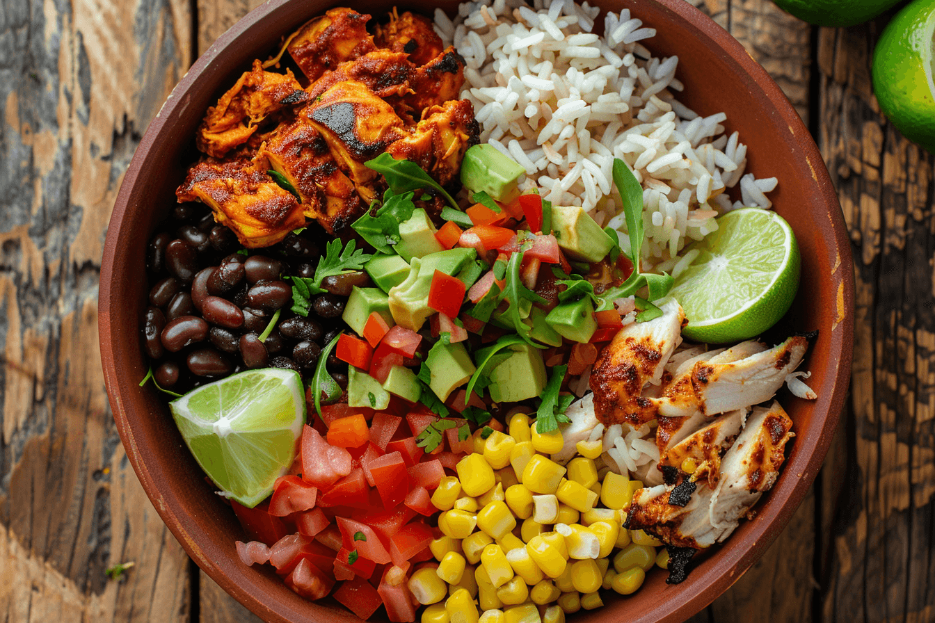 Burrito Bowl – fertig angerichtet