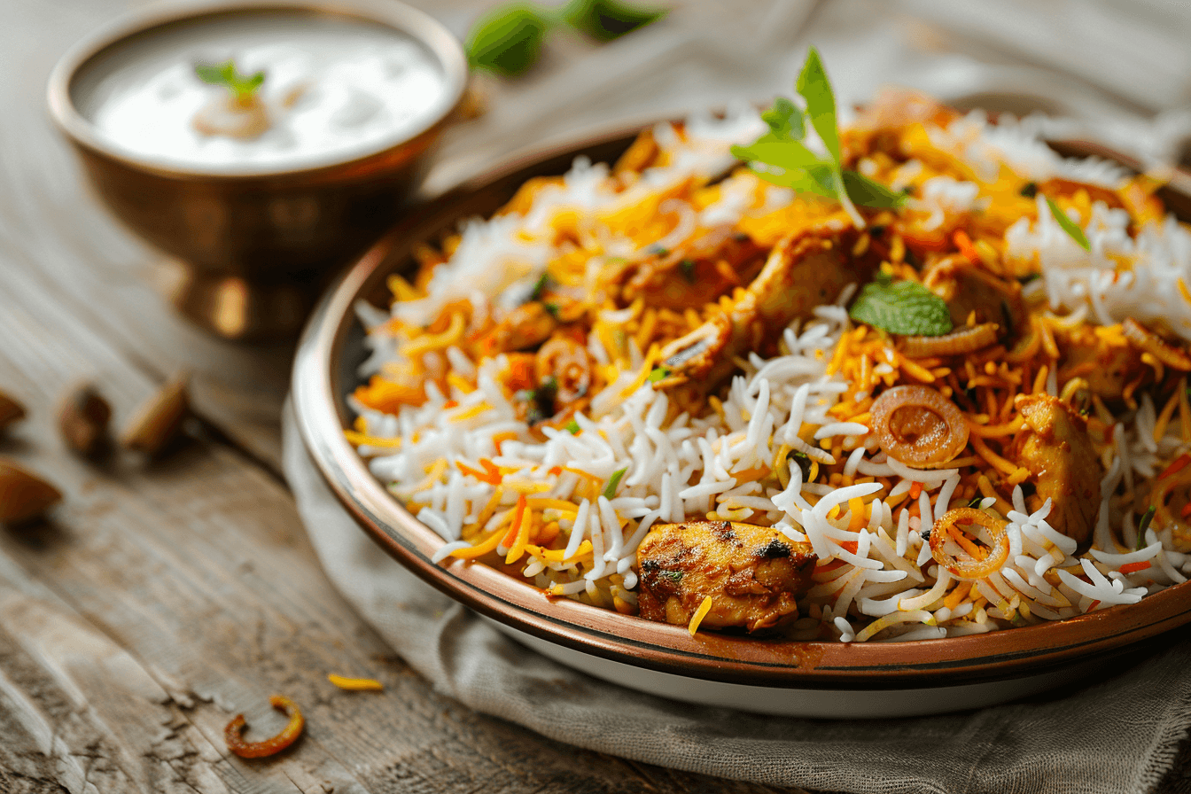 Chicken Biryani – fertig angerichtet