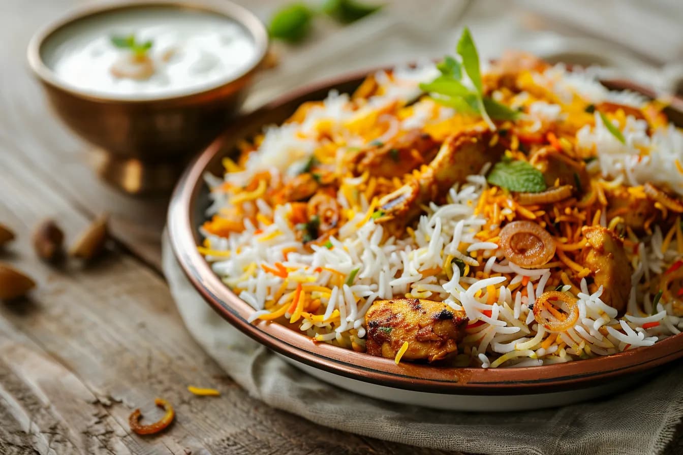 Chicken Biryani – fertig angerichtet