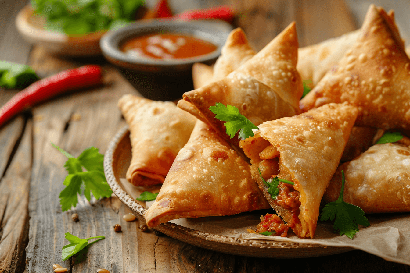 Samosas – fertig angerichtet