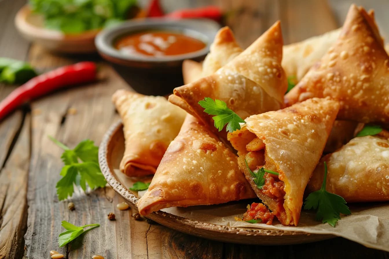 Samosas – fertig angerichtet