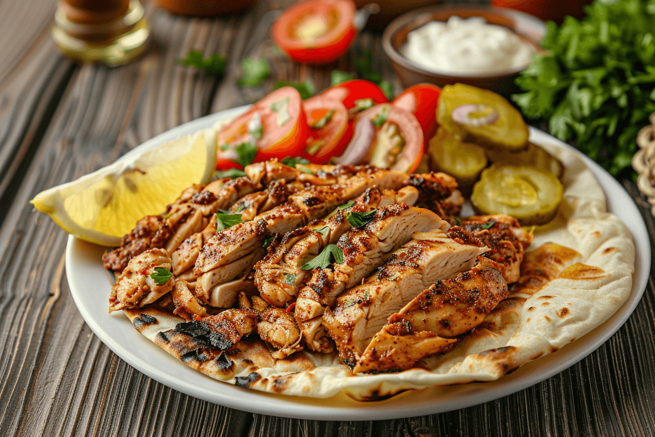 Chicken Shawarma – fertig angerichtet