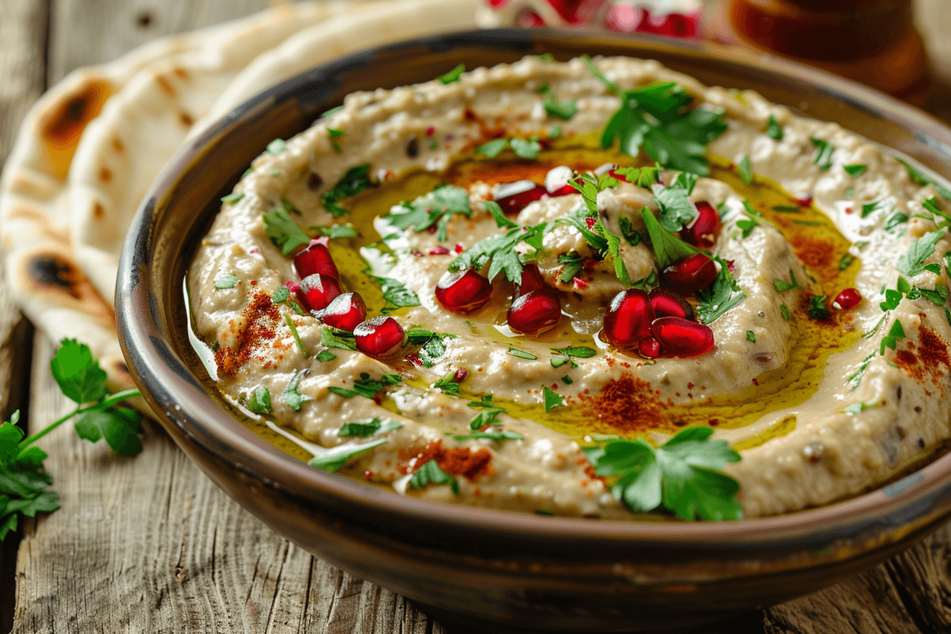 Baba Ganoush – fertig angerichtet