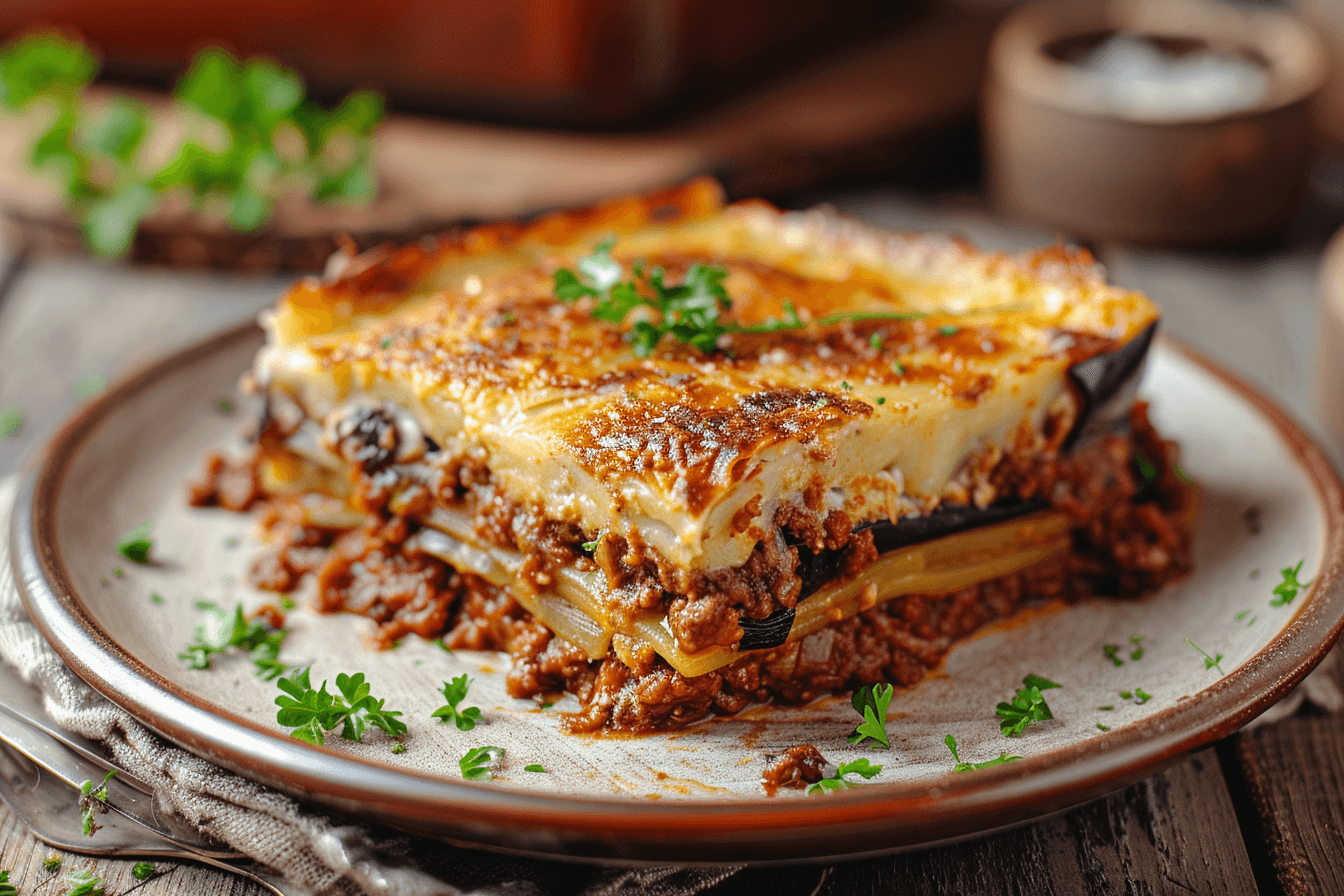 Moussaka – fertig angerichtet