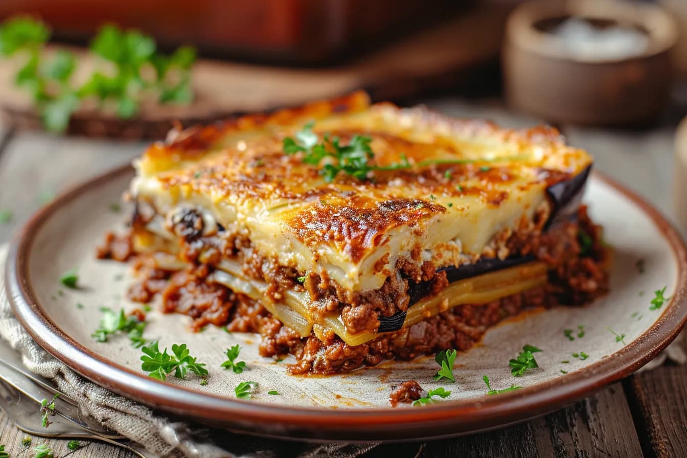 Moussaka – fertig angerichtet