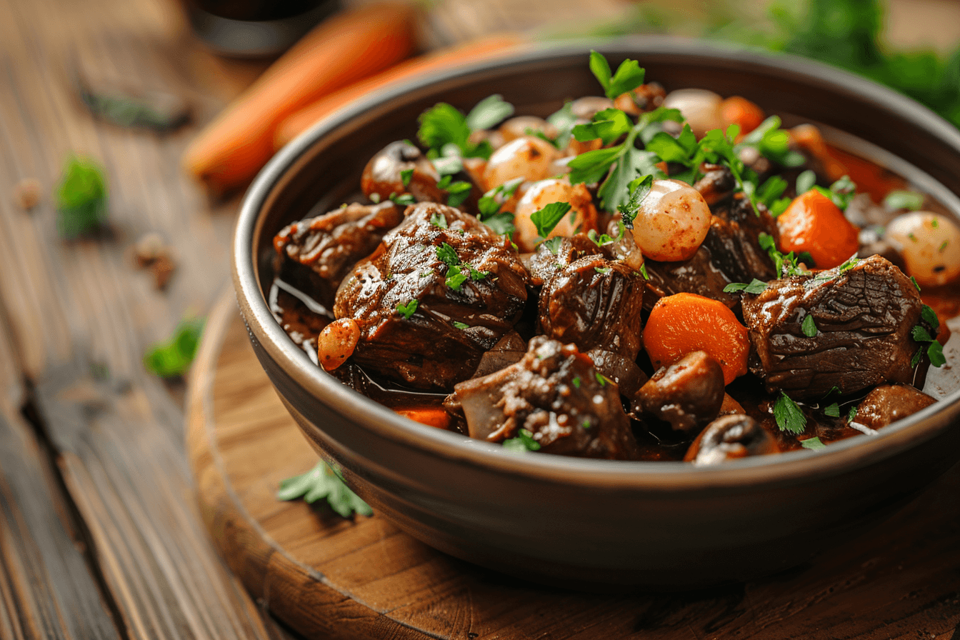 Boeuf Bourguignon – fertig angerichtet