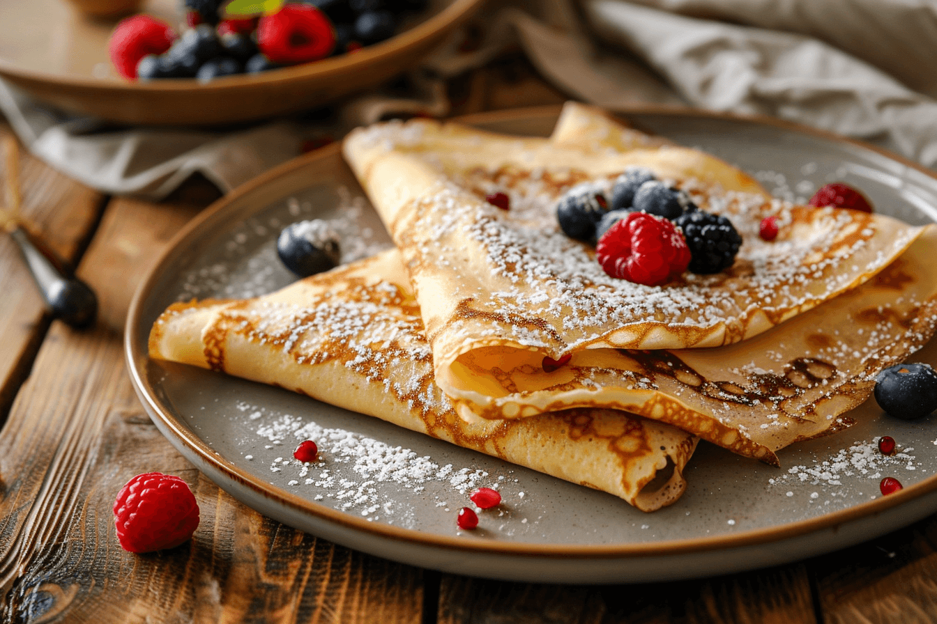 Crêpes – fertig angerichtet