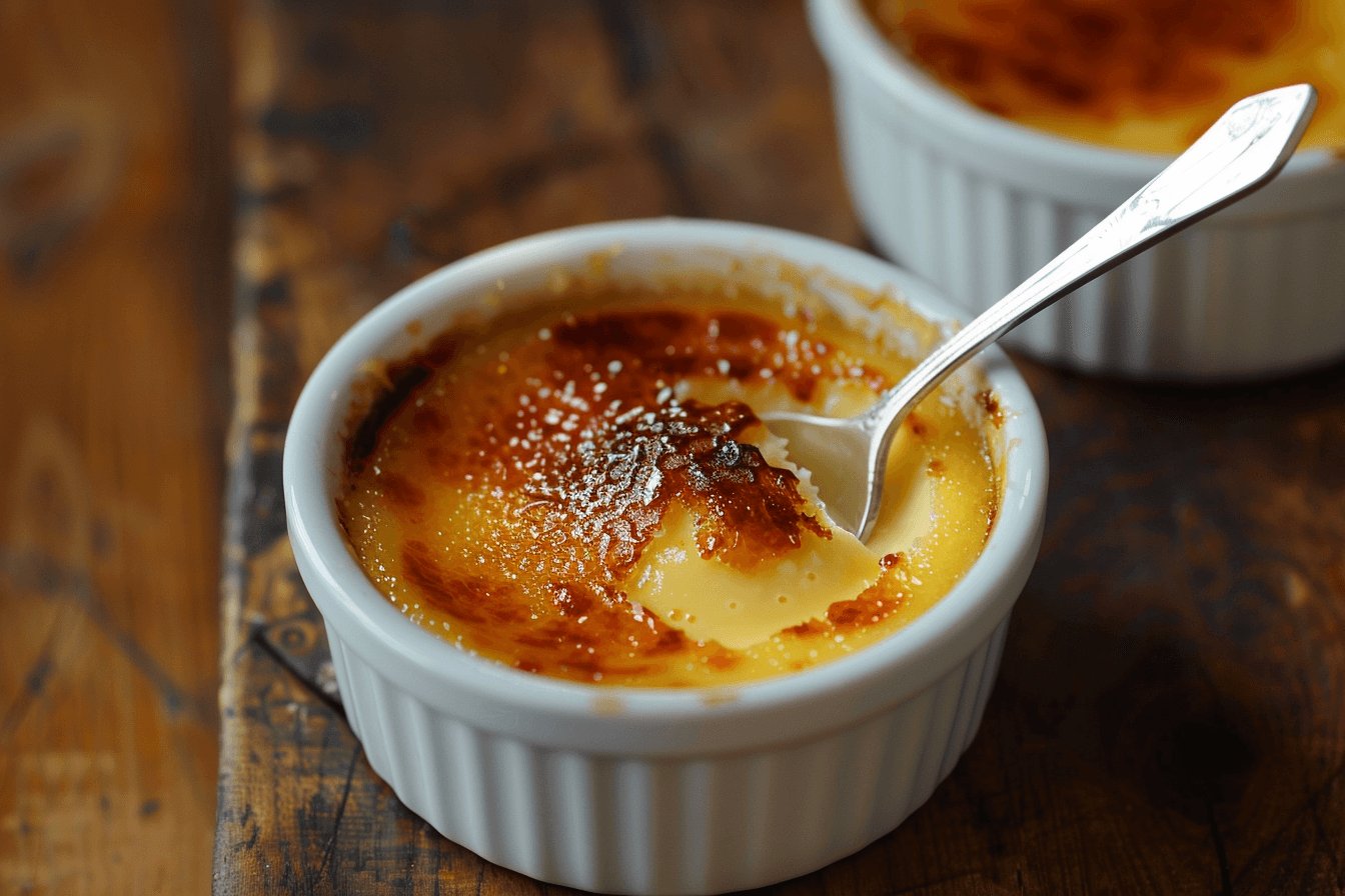 Crème brûlée – fertig angerichtet