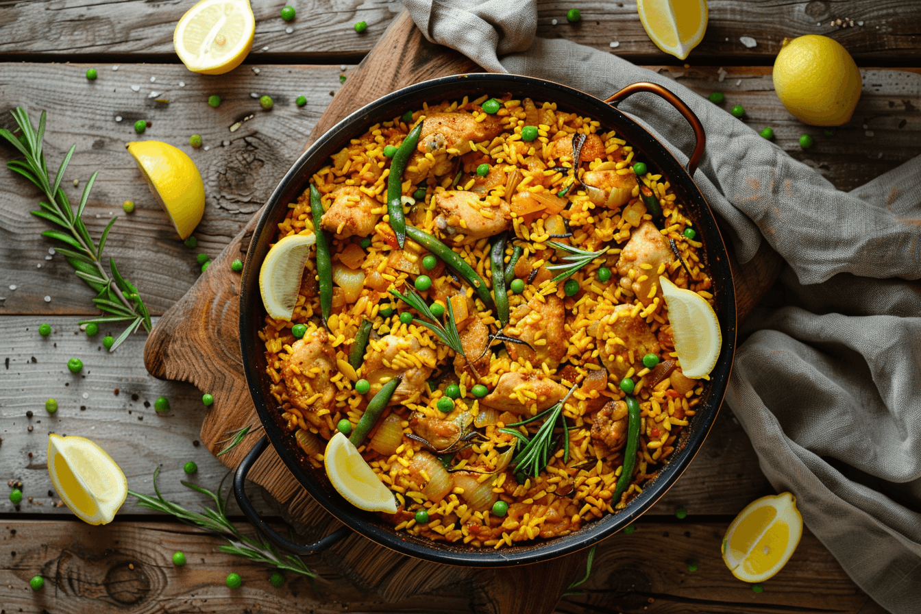 Paella Valenciana – fertig angerichtet